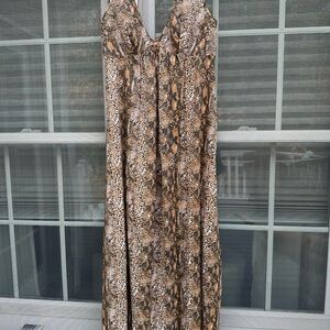 Vintage Sears Snakeprint nylon Nightgown Size 38